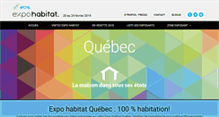 Desktop Screenshot of expohabitatquebec.com